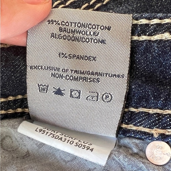 Silver  y2k Womens Shorts Size 4 27 Denim Blue Jean Cut Off Cuffed Western Flap - Picture 5 of 7